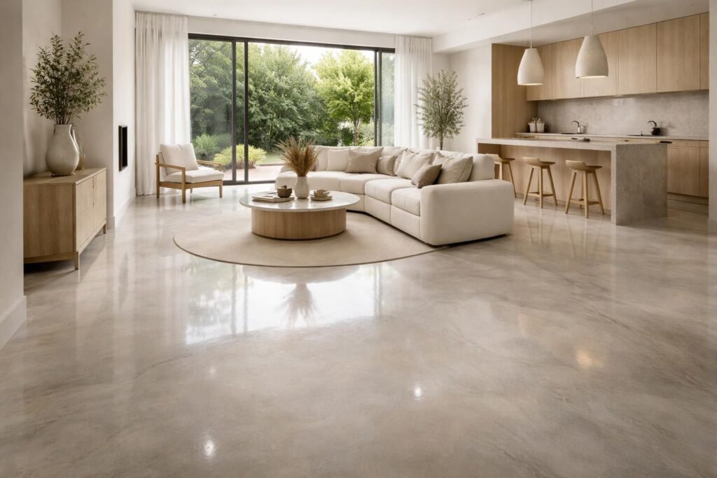 découvrez comment créer un sol design moderne et facile d'entretien avec de la résine époxy colorée ou du béton ciré, alliant esthétique et durabilité pour sublimer vos espaces.