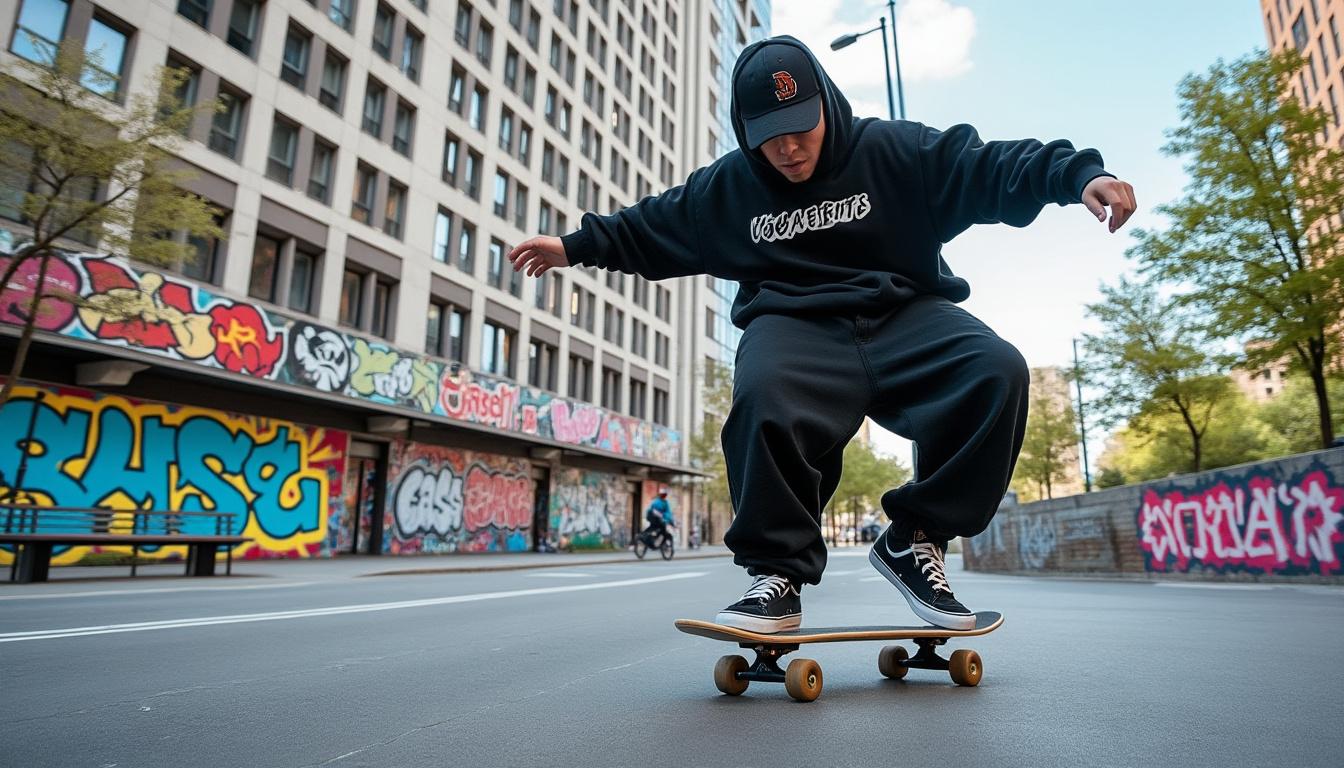découvrez le retour tendance du look baggy dans la mode de la glisse urbaine, alliant confort et style décontracté pour vos aventures en ville.